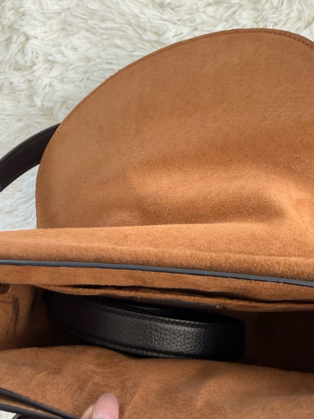 Coach Black Pebbled Leather Buckle Shoulder Bag - Picture 4 of 5